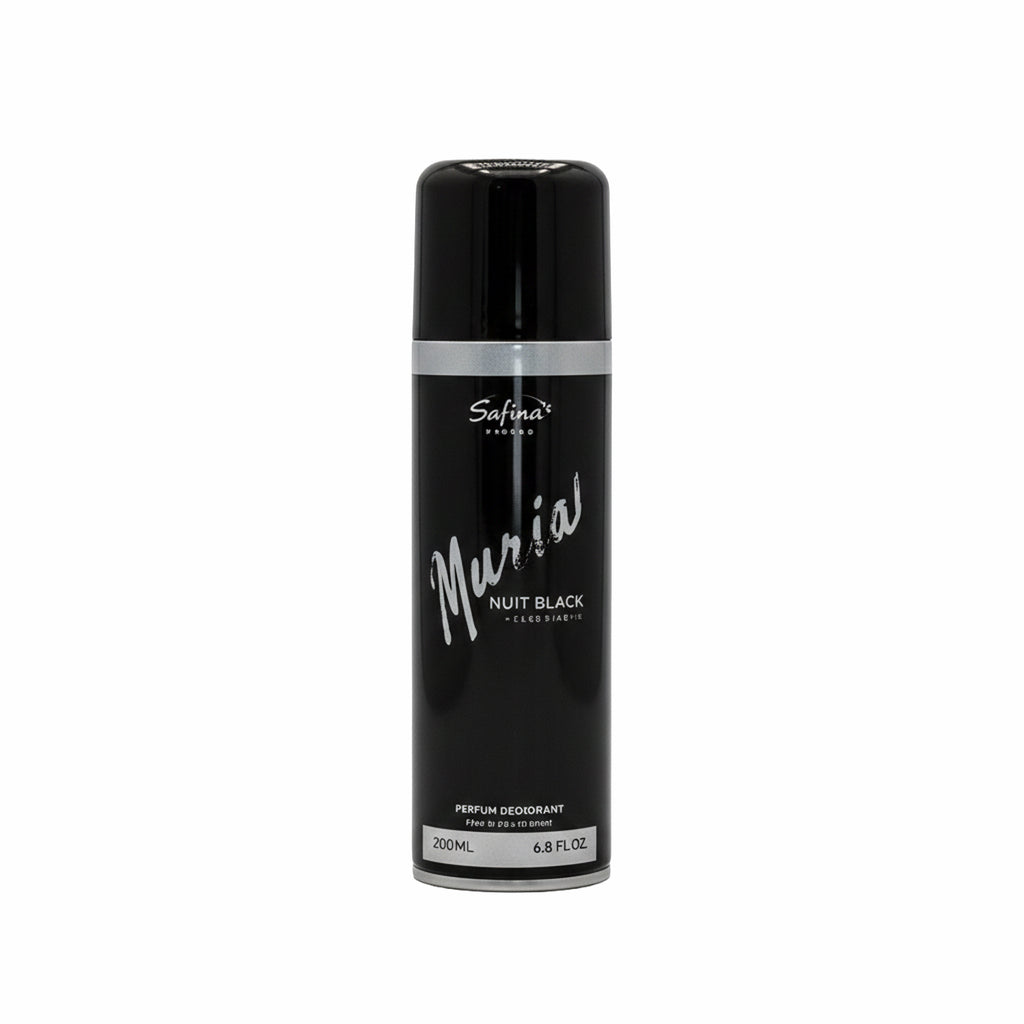 Safina’s Muria Nuit Black Body Spray – Deep Musky Night Fragrance