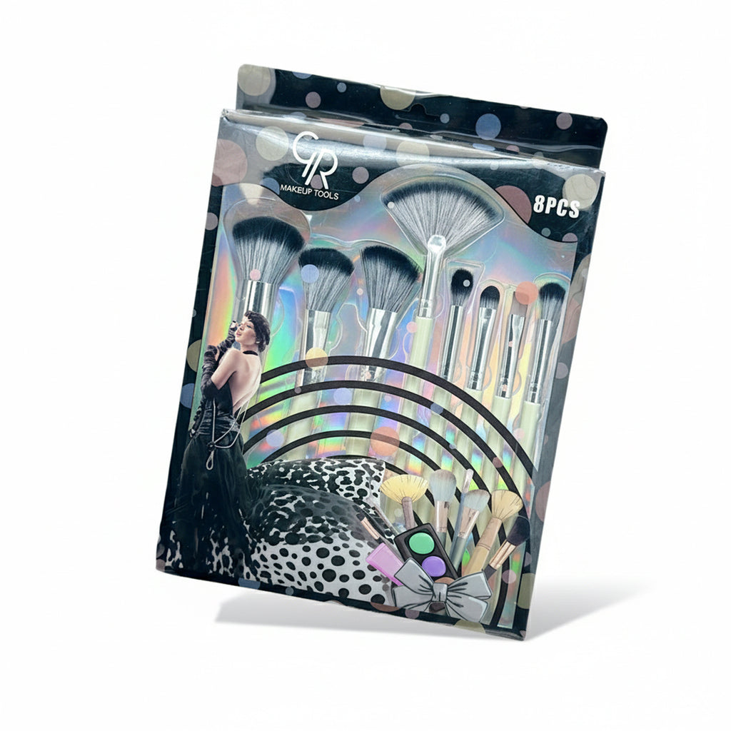 GR Makeup Tools 8-Piece Professional Makeup Brush Set