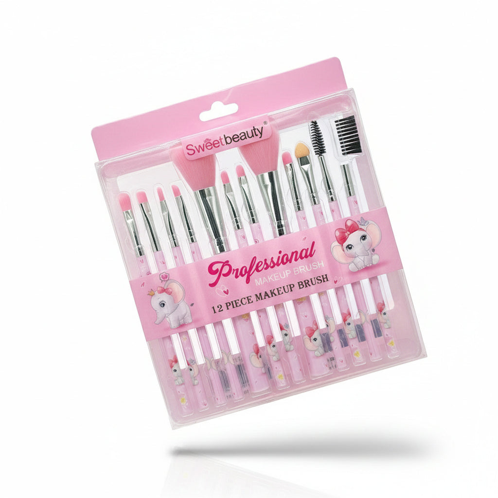 Sweet Beauty Professional Pink Makeup Brush Gift Set