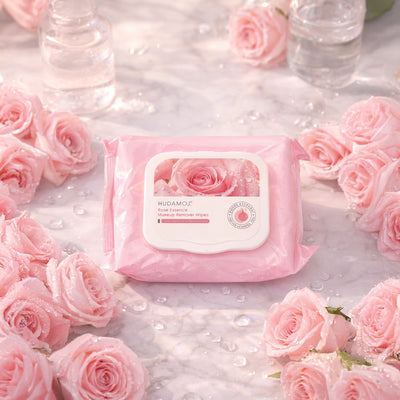 Hudamoji Rose Essence Makeup Remover Wipes