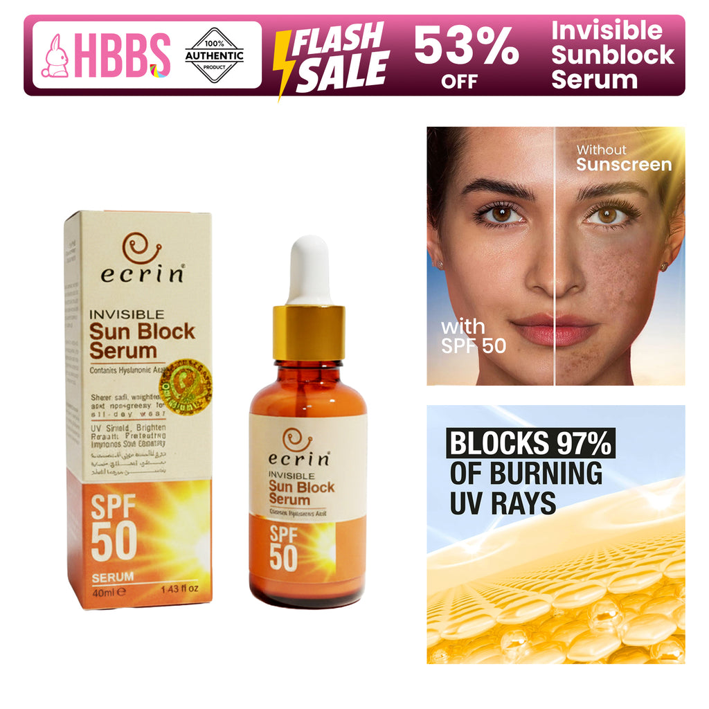 Ecrin Sun Block Serum (invisible) - 40ml - Get Incredible Results ￼