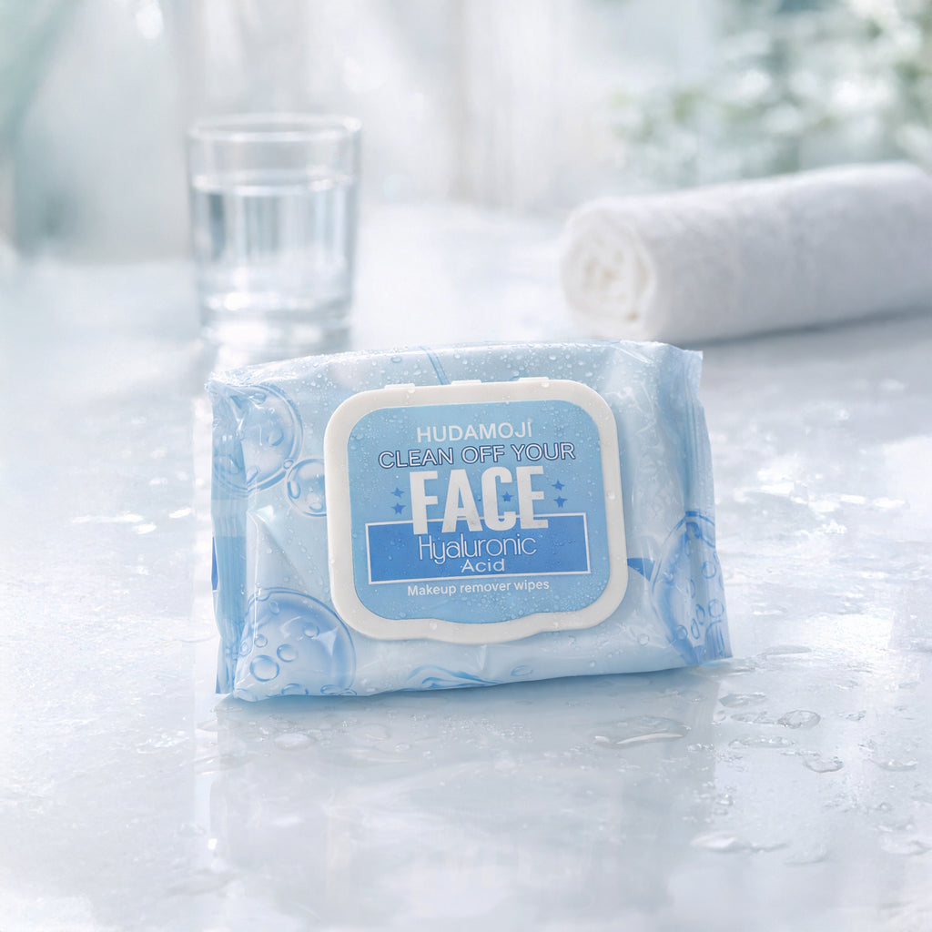 Hudamoji Hyaluronic Acid Makeup Remover Face Wipes