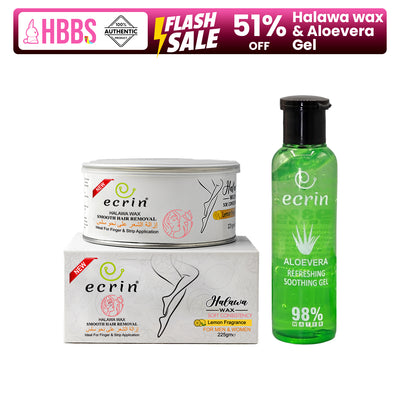 Discount Bundle  Ecrin Halawa Wax + Ecrin Aloevera Gel